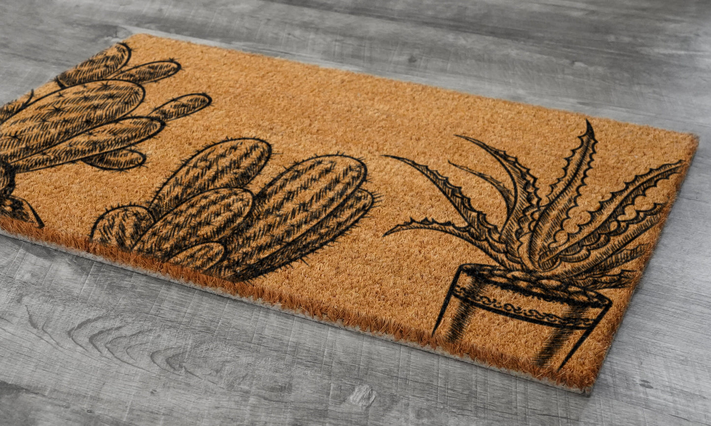 Cactus Doormat, Welcome Doormats, Cactus Doormats, Cactus Coir Mats, Welcome Funny Door Mats