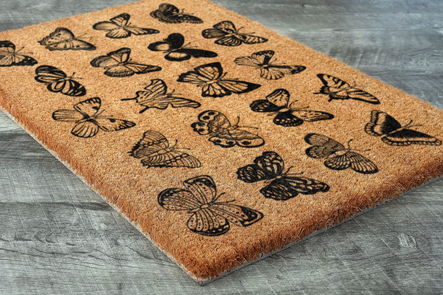 Butterflies Doormat, Welcome Doormats, Butterfly Outdoor Doormats, Butterflies Coir Mats, Welcome Funny Door Mats