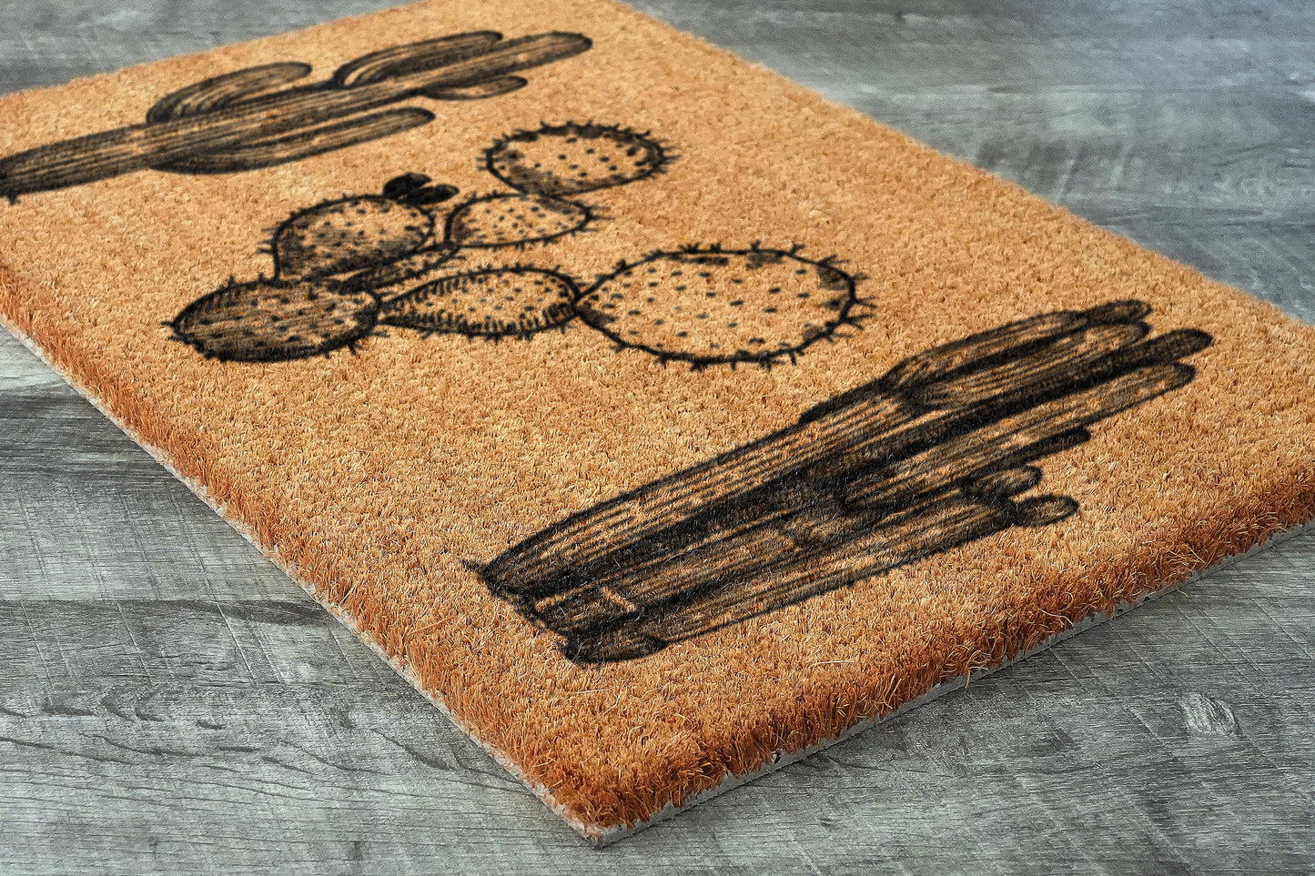 Dessert Cactus Doormat, Welcome Doormats, Cactuses Doormats, Cactus Coir Mats, Welcome Funny Door Mats