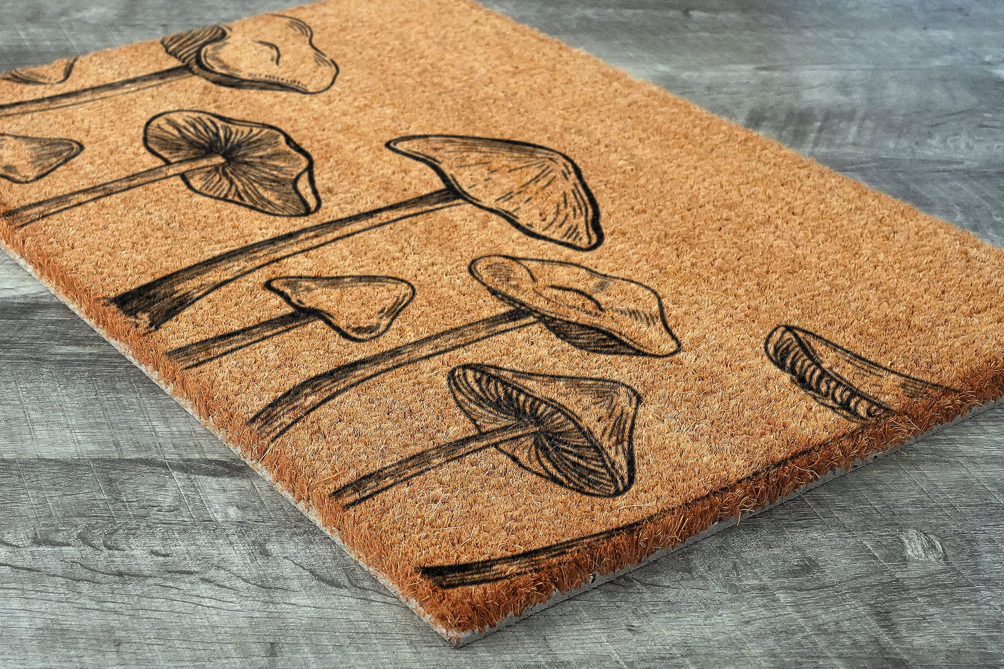 Mushroom Close Up Doormat, Welcome Mushroom Doormats, Mushrooms Doormats, Mushroom Coir Mats, Welcome Funny Mushroom Door Mats