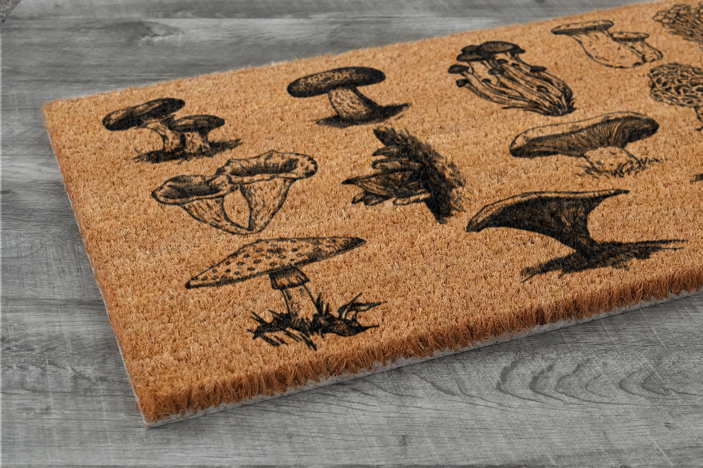 All Kind of Mushroom Door Mats, Mushrooms Welcome Coir Door Mats, Mushroom Funny Doormat, Welcome Outdoor Coir Mat
