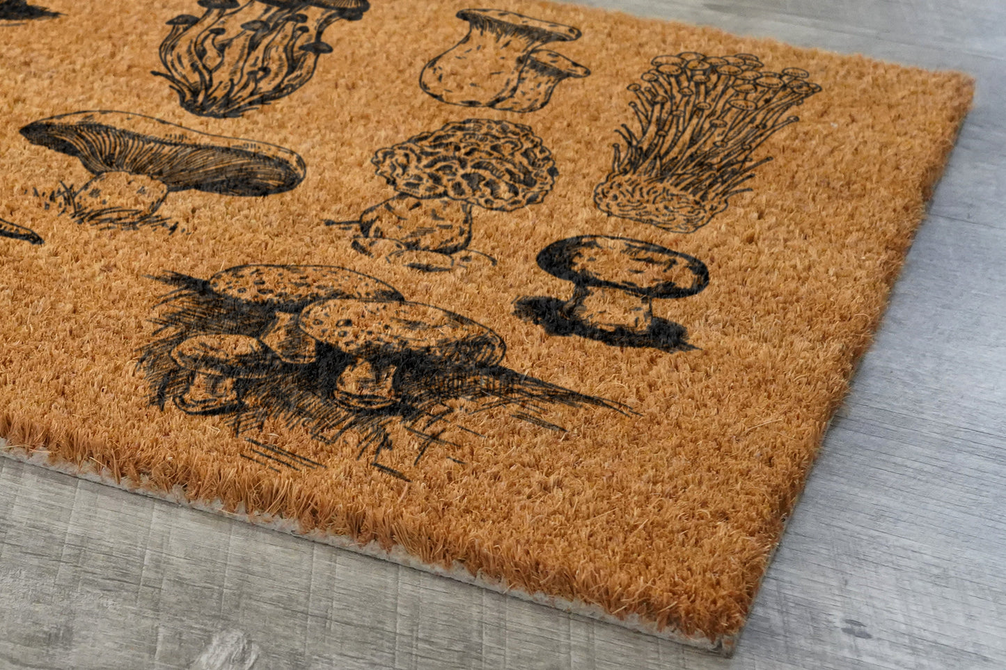 All Kind of Mushroom Door Mats, Mushrooms Welcome Coir Door Mats, Mushroom Funny Doormat, Welcome Outdoor Coir Mat