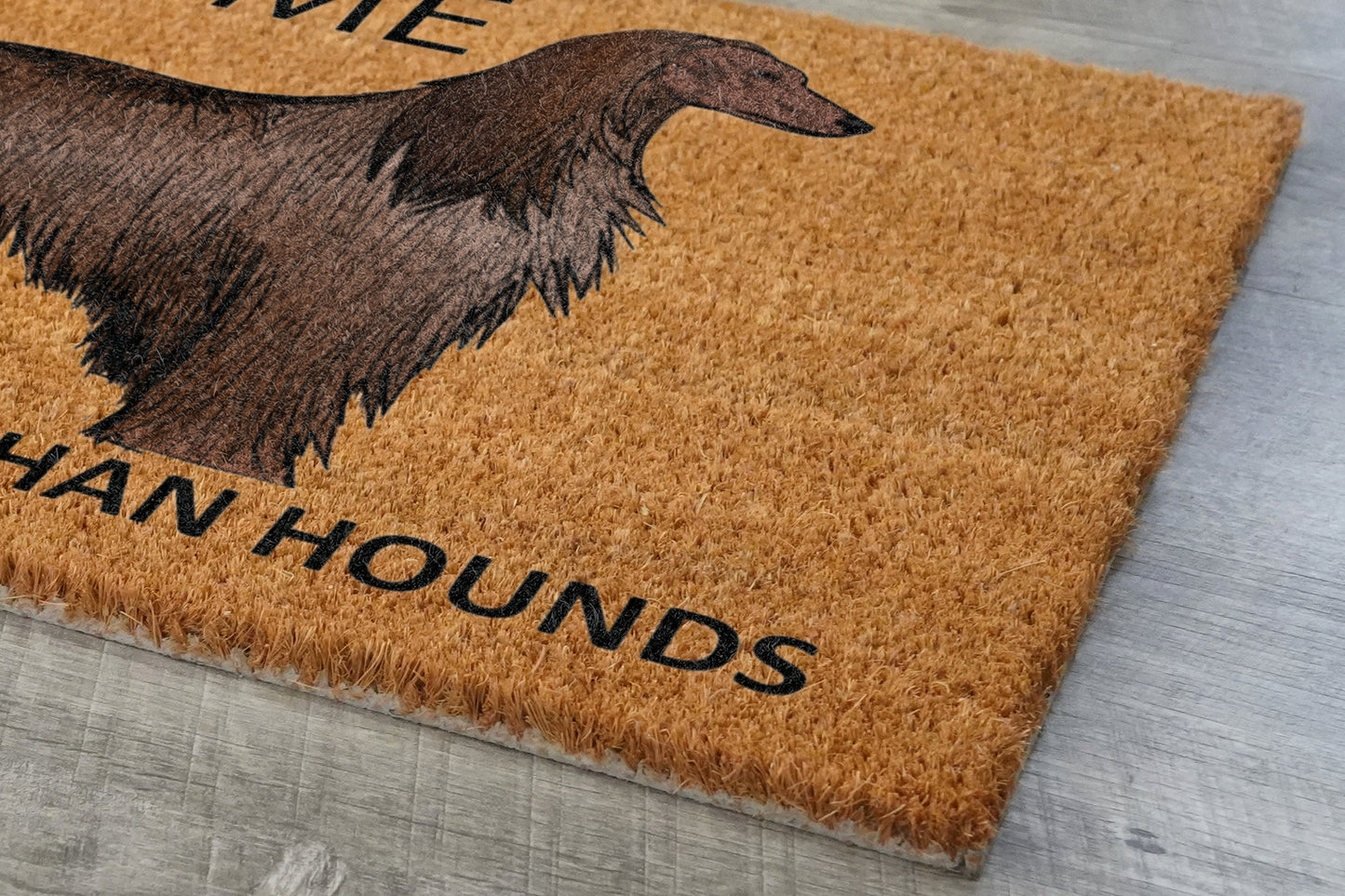 Afghan Hounds Door Mat, Welcome Afghan Hounds Door Mats, Hope You Like Afghan Hounds Coir Door Mats, Afghan Hounds Outdoor Coir Mat