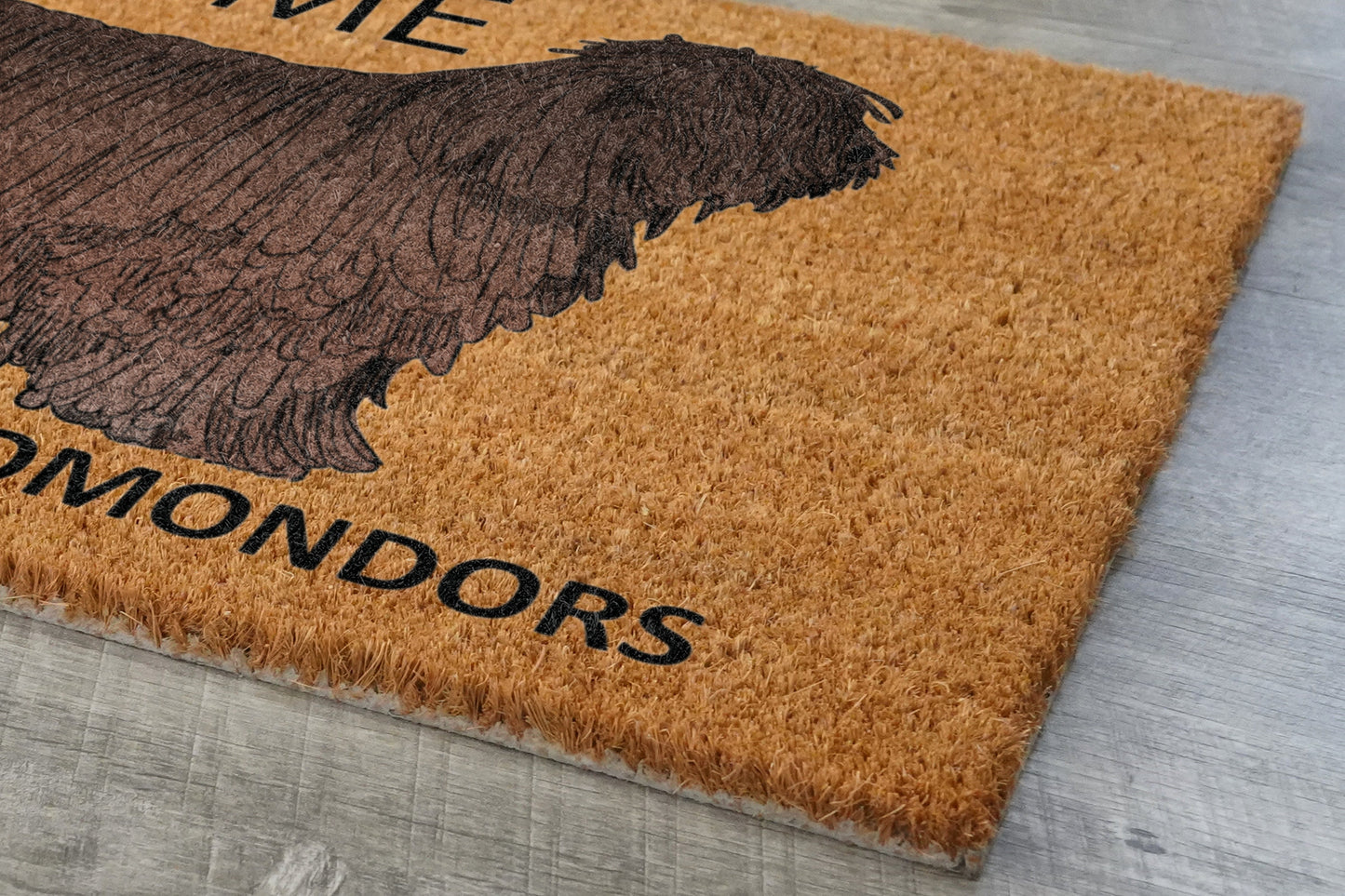 Komondors Door Mat, Welcome Komondor Door Mats, Hope You Like Komondors Coir Door Mats, Komondor Outdoor Coir Mat