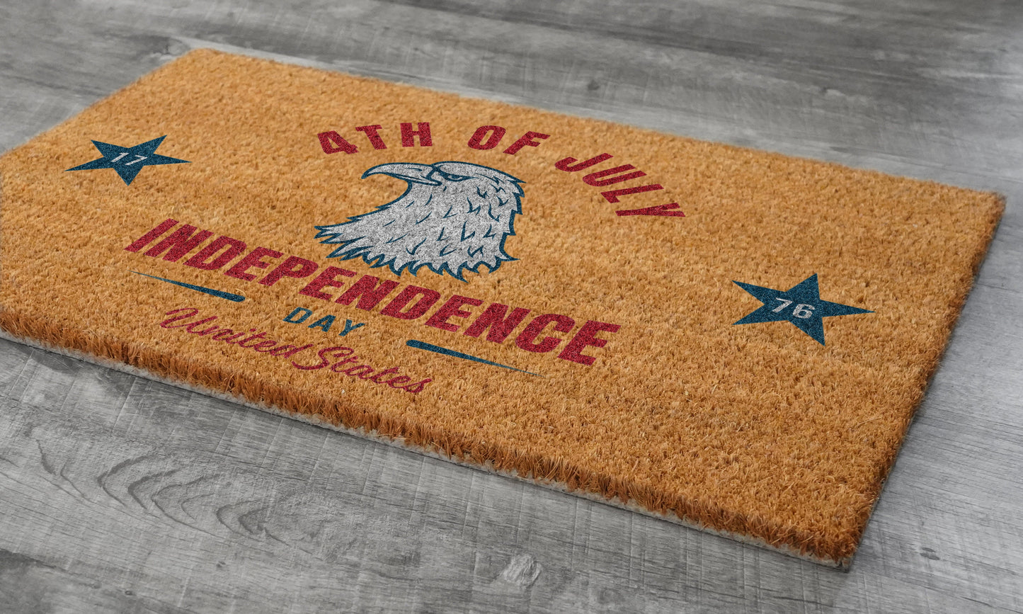 Independence Day Doormat Mat, 4th of July Door Mat, Patriotic Door Mats, Funny Doormat, Welcome Mats