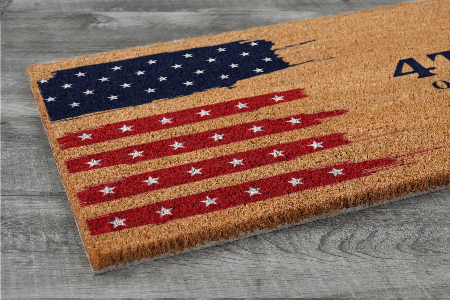 USA Flag 4th of July Door Mat, Patriotic Door Mats, Funny Doormat, Welcome Mats
