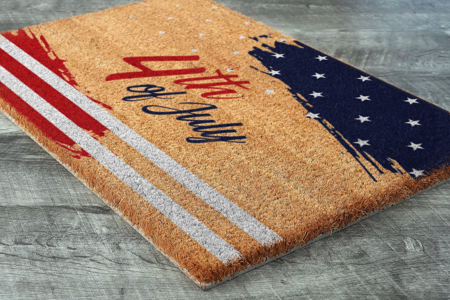 USA 4th of July Door Mat, USA Flag Patriotic Door Mats, Funny Doormat, Welcome Mats