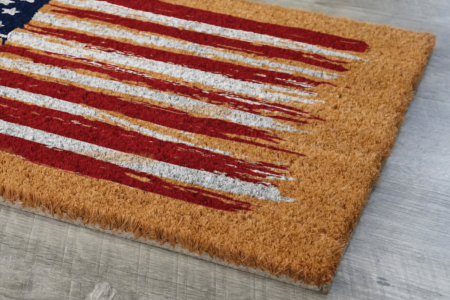 USA Flag Patriotic Door Mats, Funny Doormat, USA Flag Welcome Mats, US Flag Coir Doormat