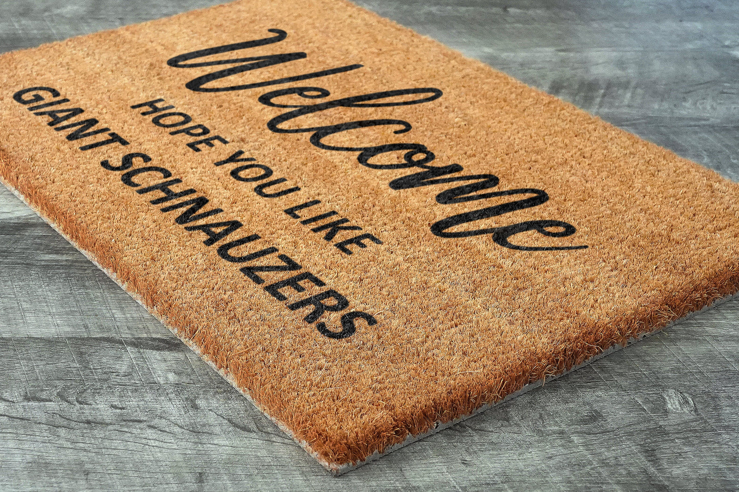 Welcome Hope You Like Giant Schnauzers Doormats, Welcome Giant Schnauzers Door Mat, Welcome Schnauzers Funny Mat, Welcome Schnauzer Doormats