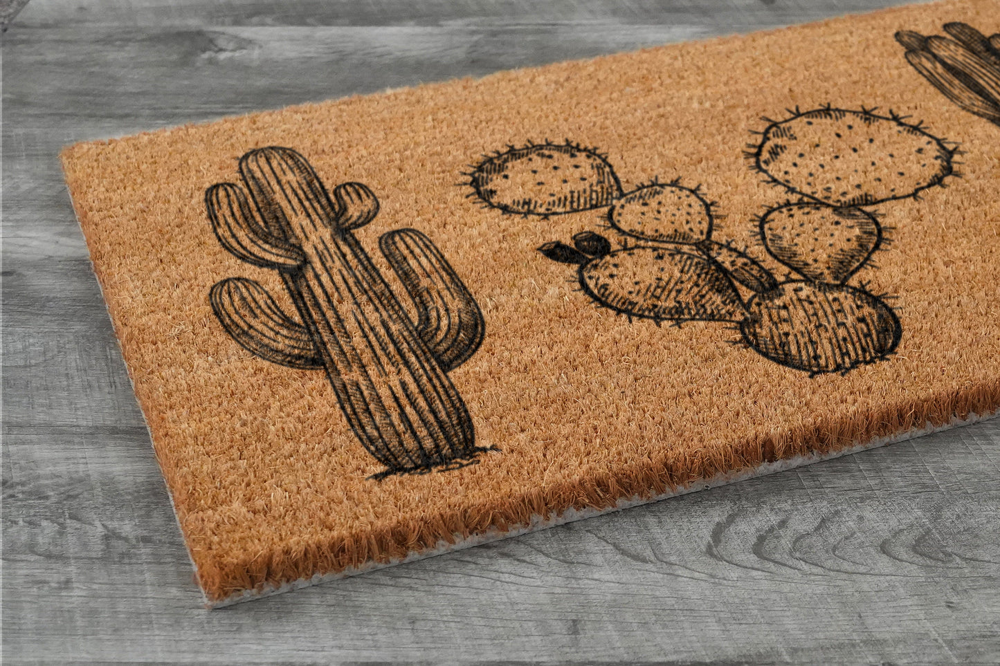Dessert Cactus Doormat, Welcome Doormats, Cactuses Doormats, Cactus Coir Mats, Welcome Funny Door Mats