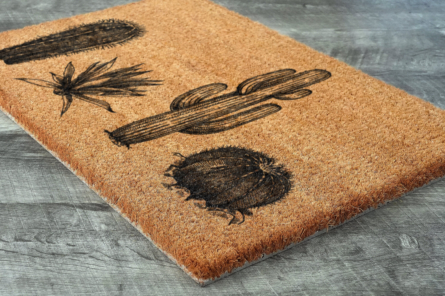 Cactus Welcome Doormat, Welcome Cactus Doormats, Cactuses Doormats, Cactus Coir Mats, Welcome Cactus Funny Door Mats