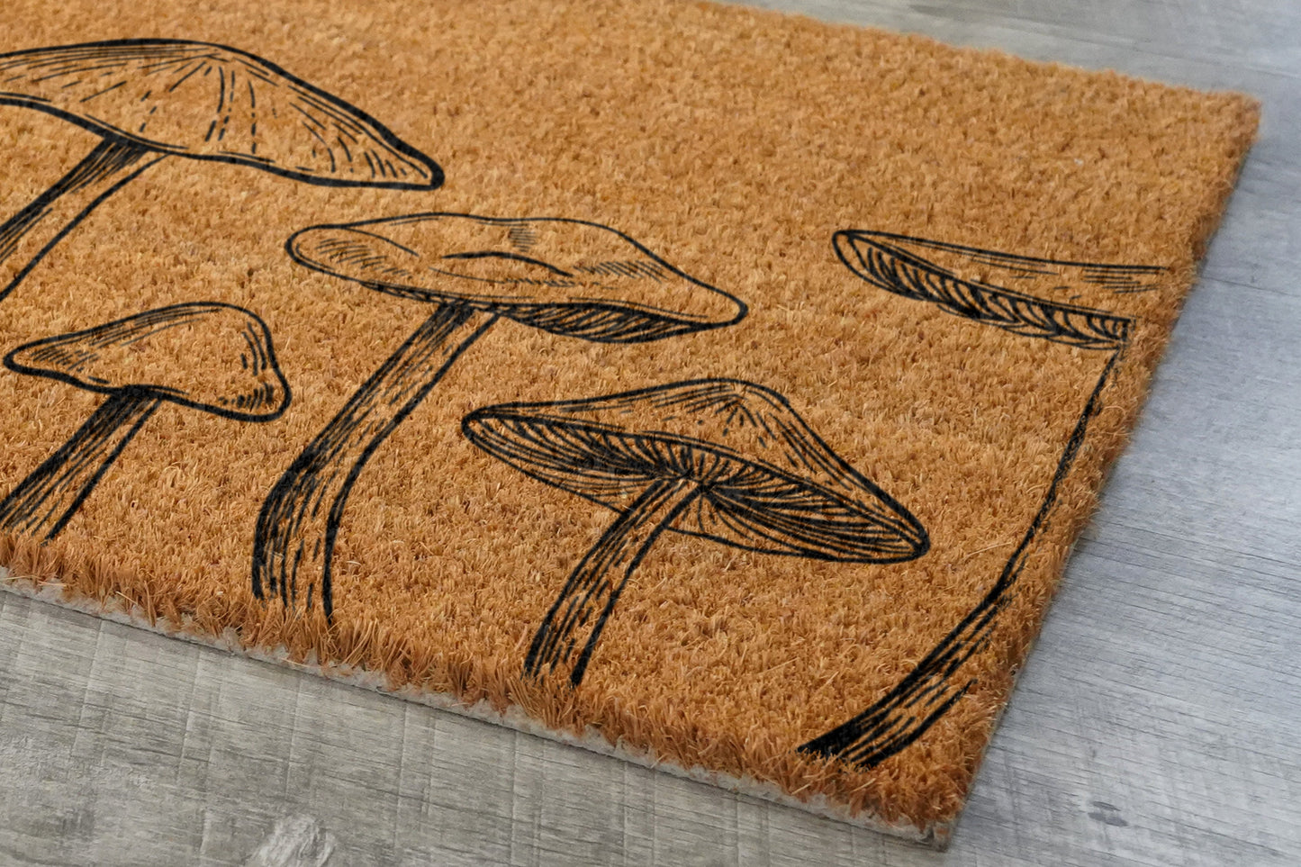 Mushroom Close Up Doormat, Welcome Mushroom Doormats, Mushrooms Doormats, Mushroom Coir Mats, Welcome Funny Mushroom Door Mats