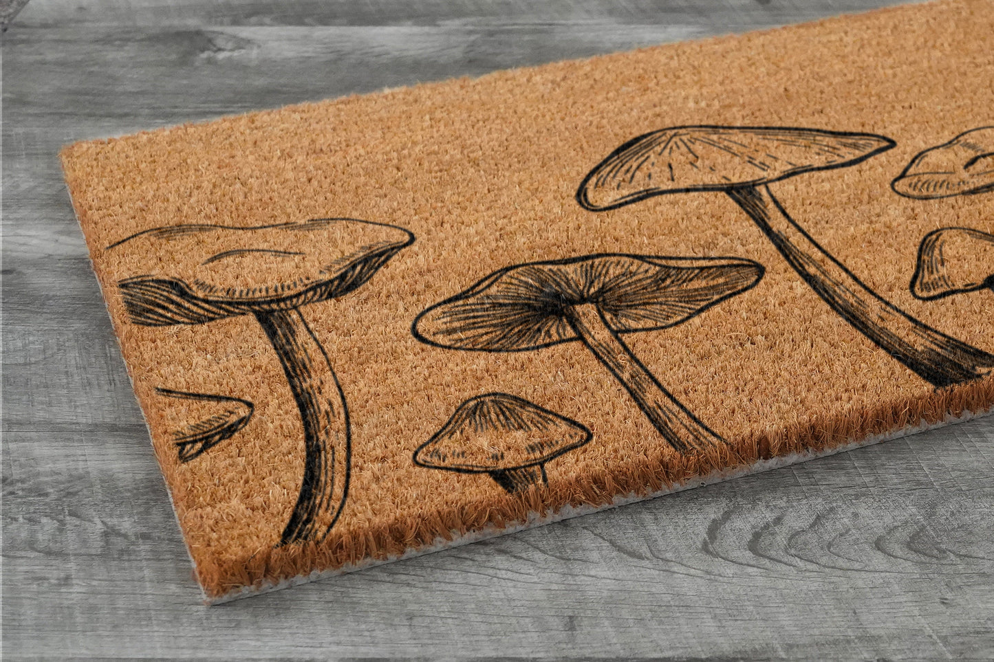 Mushroom Close Up Doormat, Welcome Mushroom Doormats, Mushrooms Doormats, Mushroom Coir Mats, Welcome Funny Mushroom Door Mats