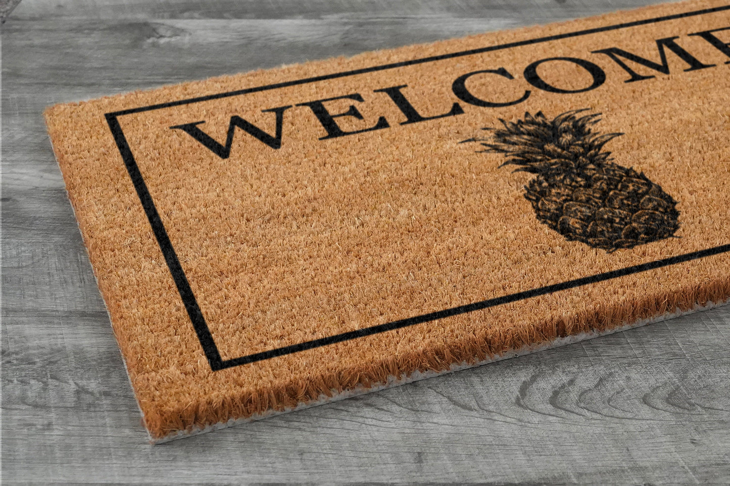 Welcome Pineapple Door Mat, All Mushrooms Welcome Pineapple Coir Door Mats, Pineapple Funny Doormat, Welcome Outdoor Mat