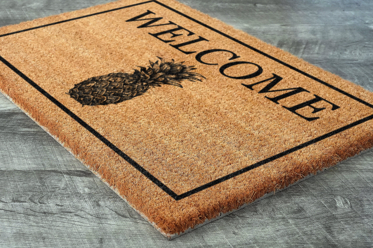 Welcome Pineapple Door Mat, All Mushrooms Welcome Pineapple Coir Door Mats, Pineapple Funny Doormat, Welcome Outdoor Mat