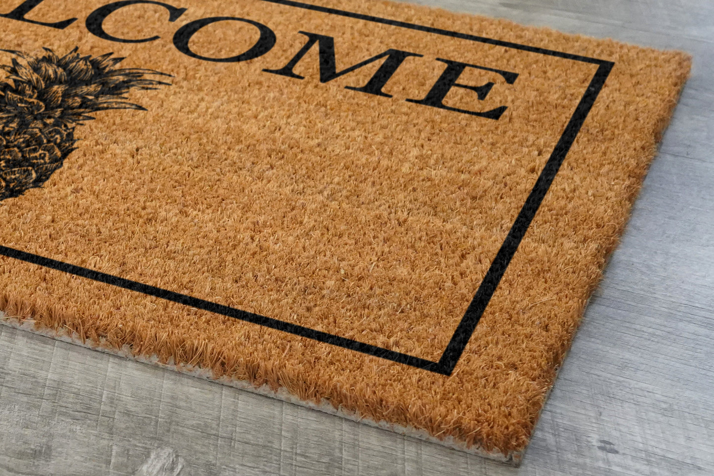 Welcome Pineapple Door Mat, All Mushrooms Welcome Pineapple Coir Door Mats, Pineapple Funny Doormat, Welcome Outdoor Mat