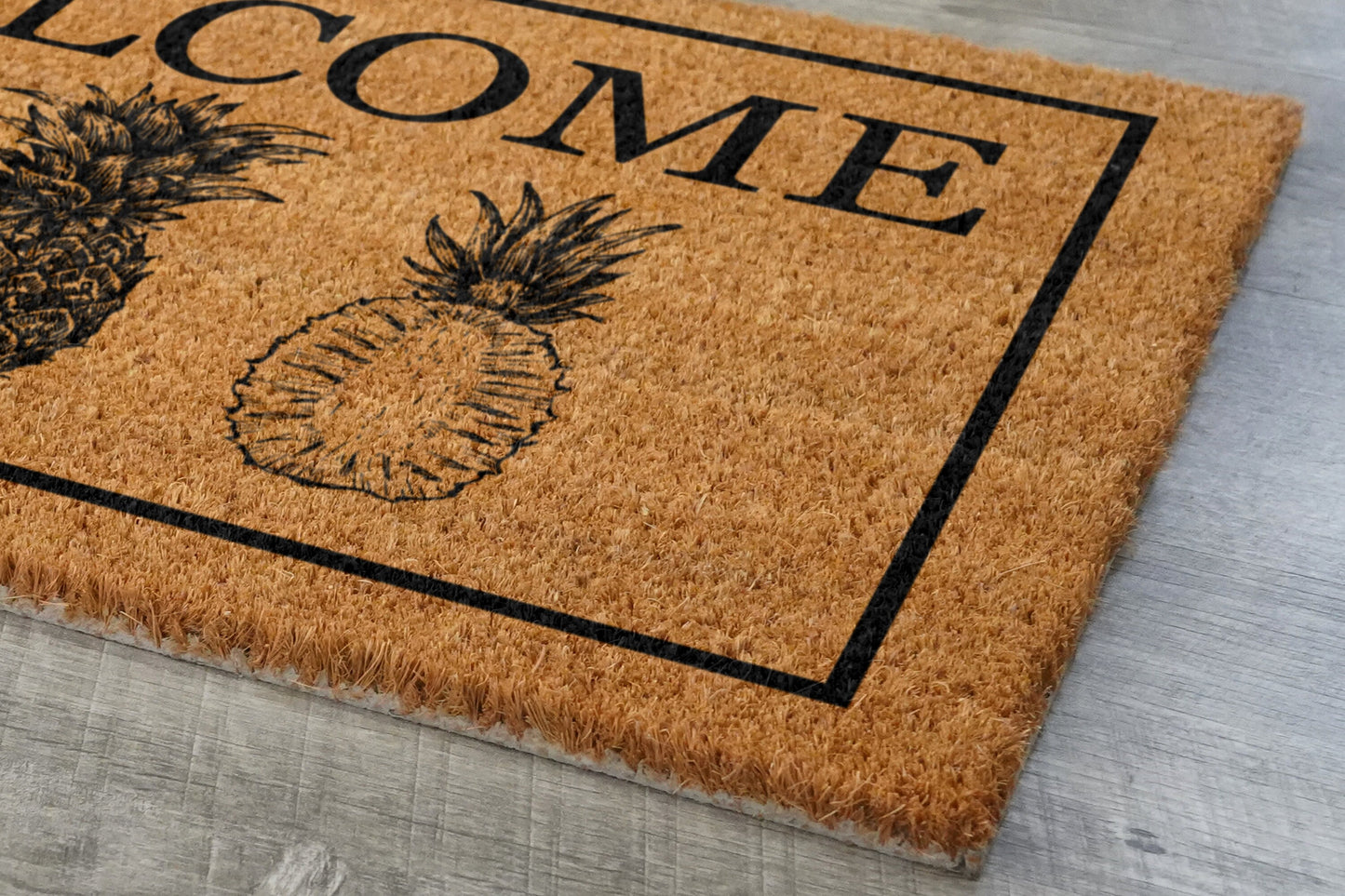 Welcome Pineapples Door Mat, Pineapples Welcome Pineapple Coir Door Mats, Pineapple Funny Doormat, Welcome Outdoor Mat