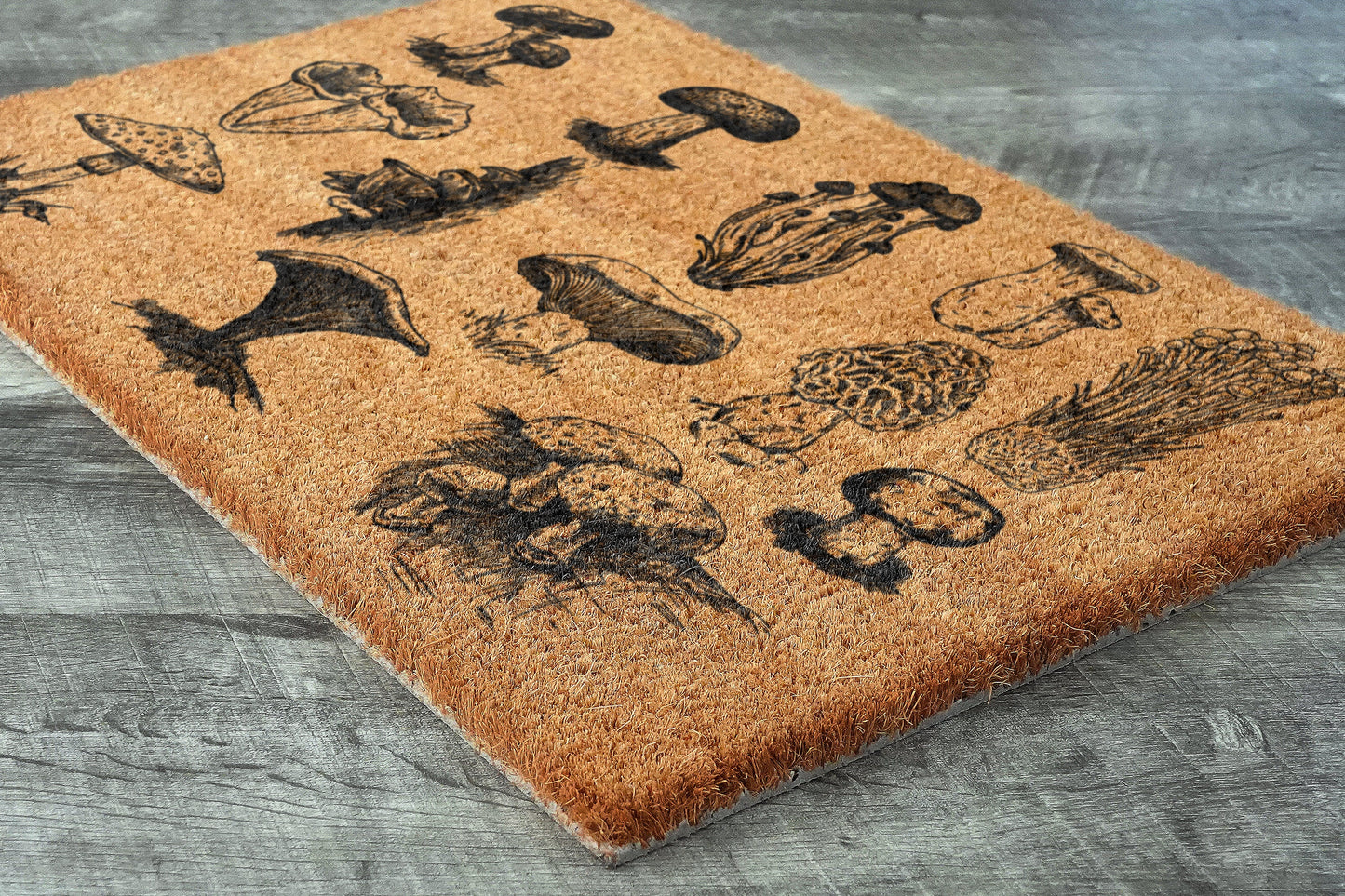 All Kind of Mushroom Door Mats, Mushrooms Welcome Coir Door Mats, Mushroom Funny Doormat, Welcome Outdoor Coir Mat