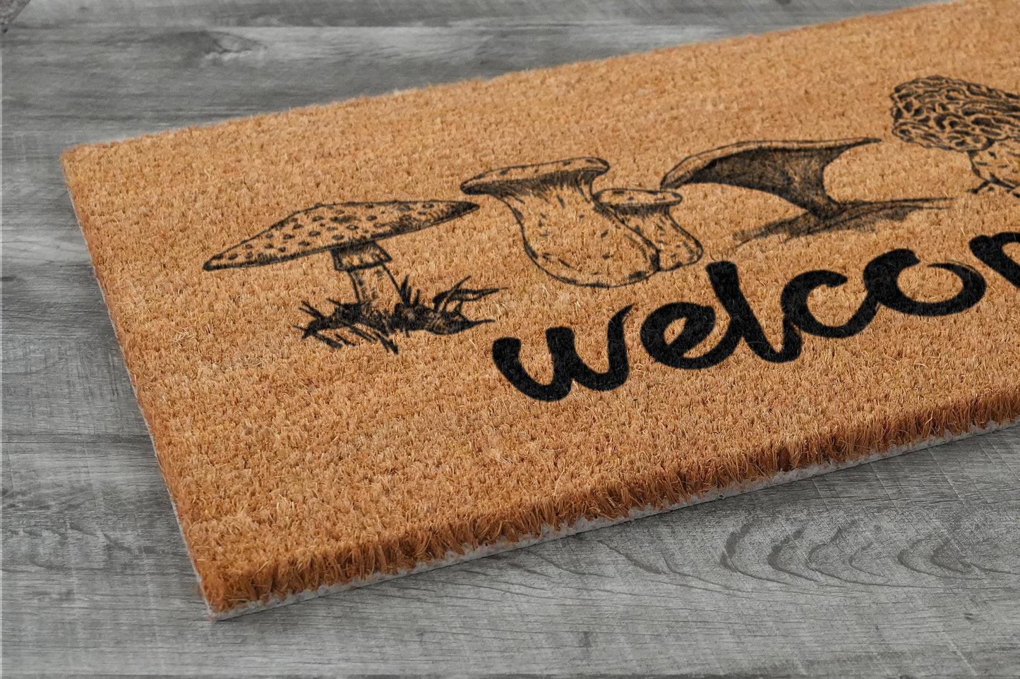 Mushroom Welcome Door Mats, Mushrooms Coir Door Mats, Mushroom Welcome Funny Doormat, Mushroom Outdoor Coir Mat