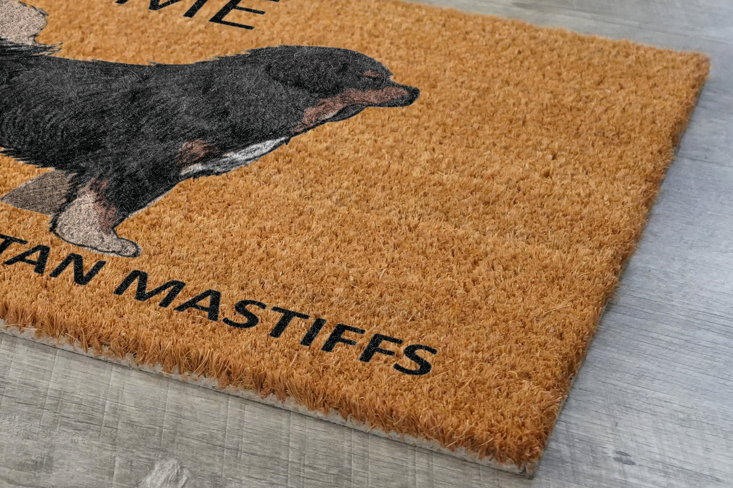 Tibetan Mastiffs, Welcome Tibetan Mastiffs Door Mats, Hope You Like Tibetan Mastiffs Coir Door Mats, Tibetan Mastiffs Outdoor Coir Mat