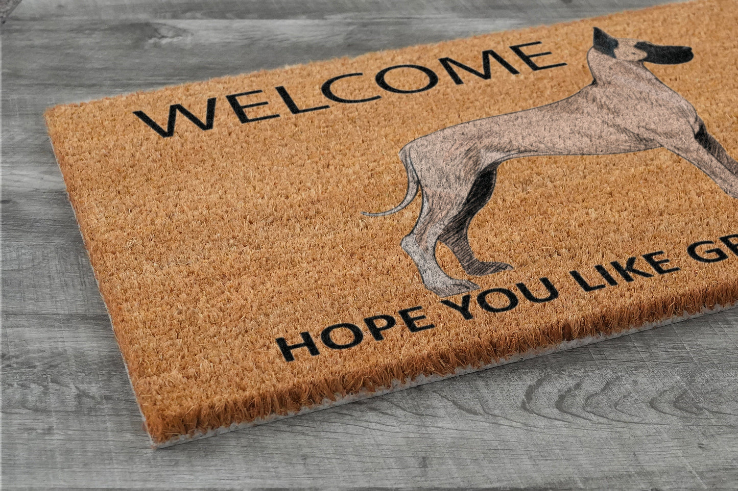 Great Danes Door Mat, Welcome Great Danes Door Mats, Hope You Like Great Danes Coir Door Mats, Great Danes Outdoor Coir Mat