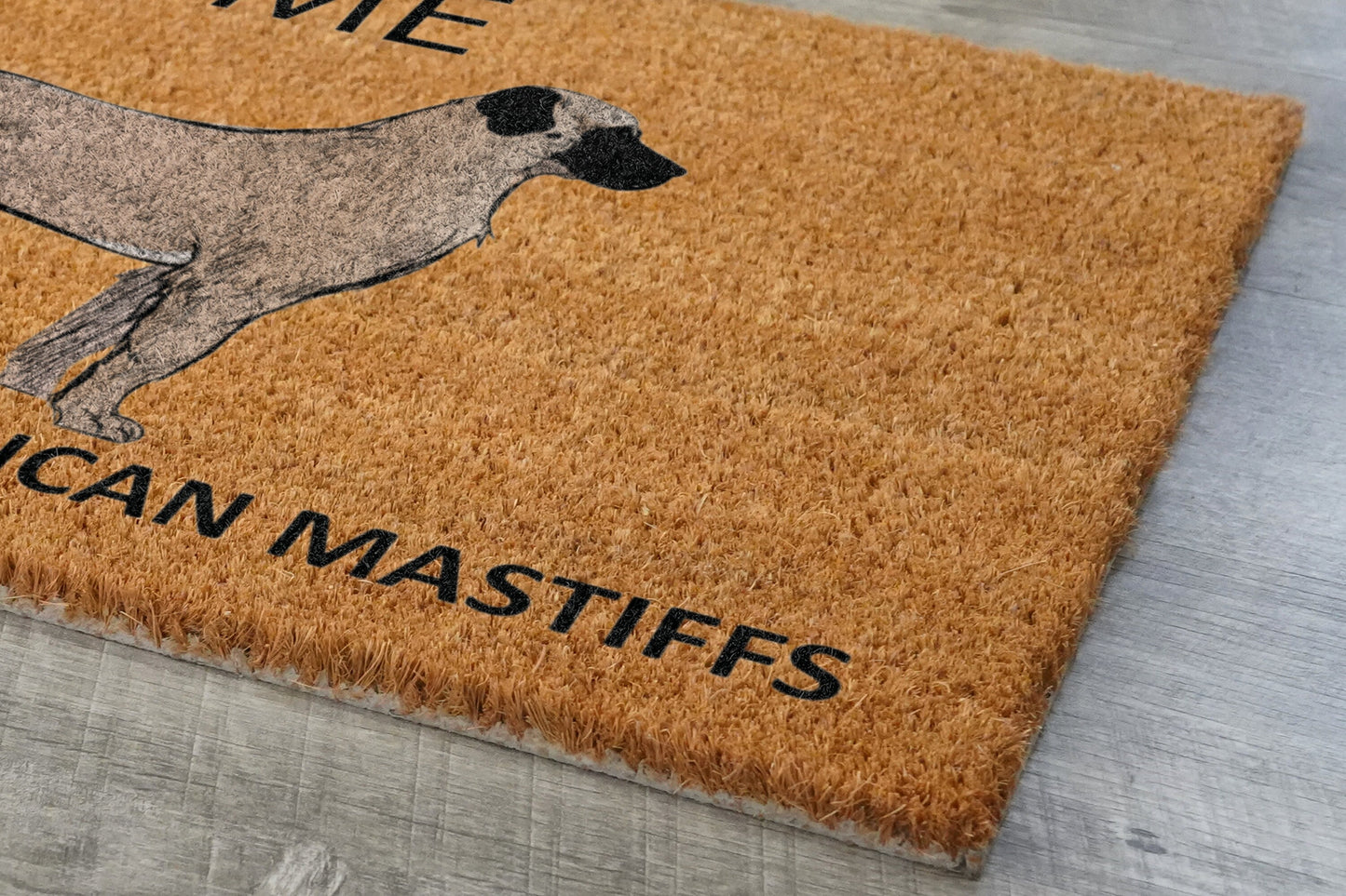 American Mastiffs Door Mat, Welcome American Mastiffs Door Mats, Hope You Like American Mastiffs Coir Door Mats, Outdoor Coir Mat