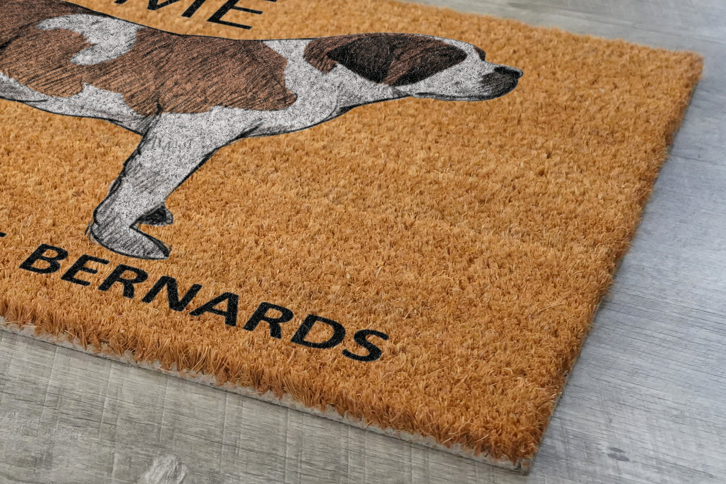 St. Bernards Door Mat, Welcome ST. Bernards Door Mats, Hope You Like ST. Bernard Coir Door Mats, ST. Bernard Outdoor Coir Mat