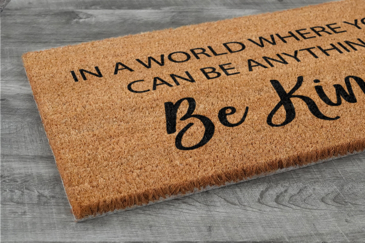 Be Kind Door Mat, You Can Be Anything Be Kind Welcome Coir Door Mats, Funny Doormat, Welcome Outdoor Mat