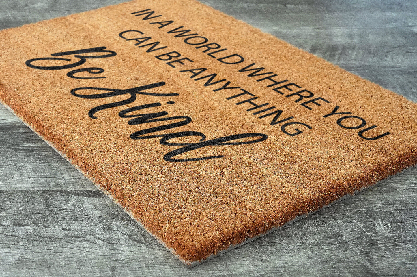 Be Kind Door Mat, You Can Be Anything Be Kind Welcome Coir Door Mats, Funny Doormat, Welcome Outdoor Mat