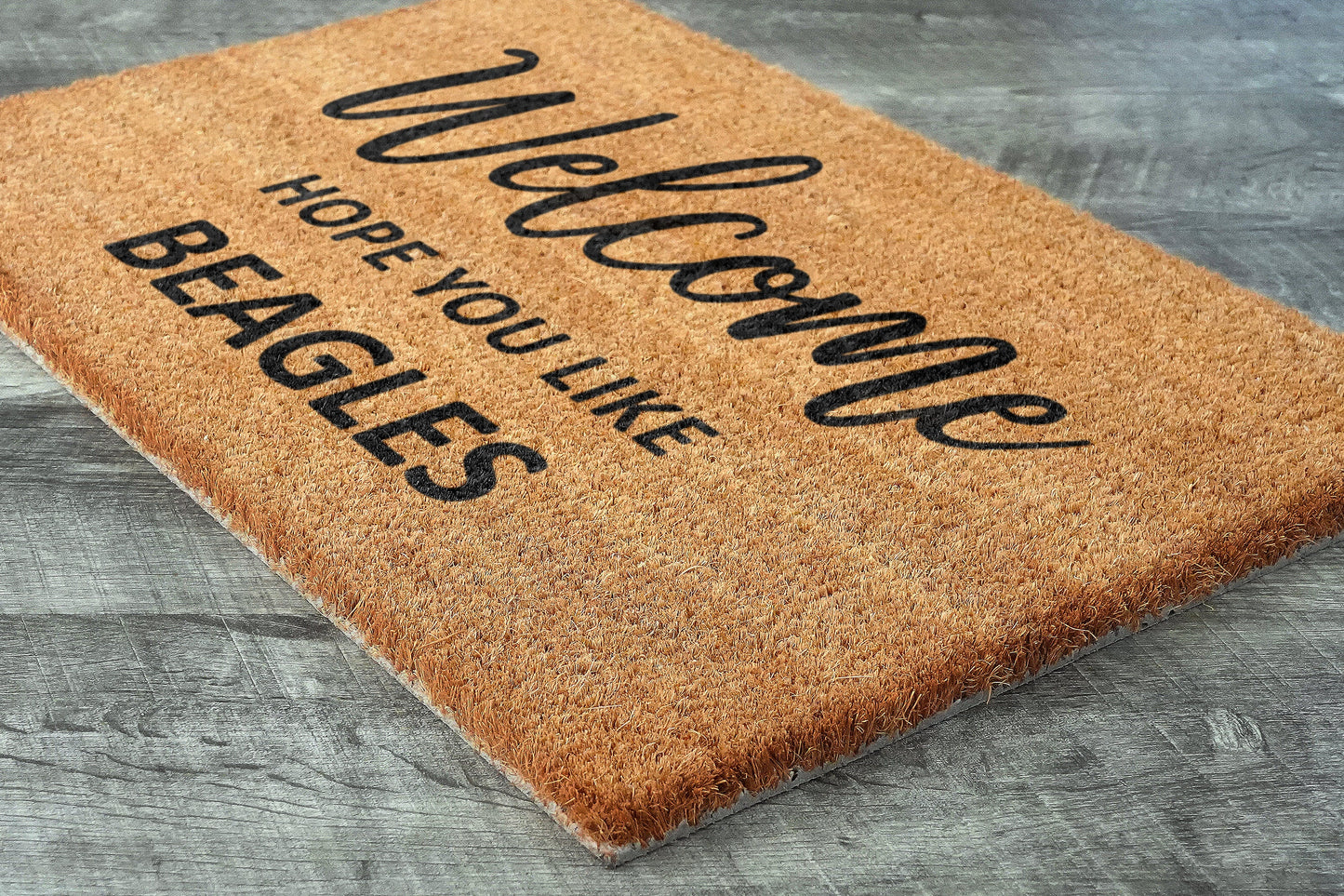 Beagles Welcome Out Door Mat, Hope You Like Beagles Door Mats, Funny Doormat, Welcome Beagles Coir Mats