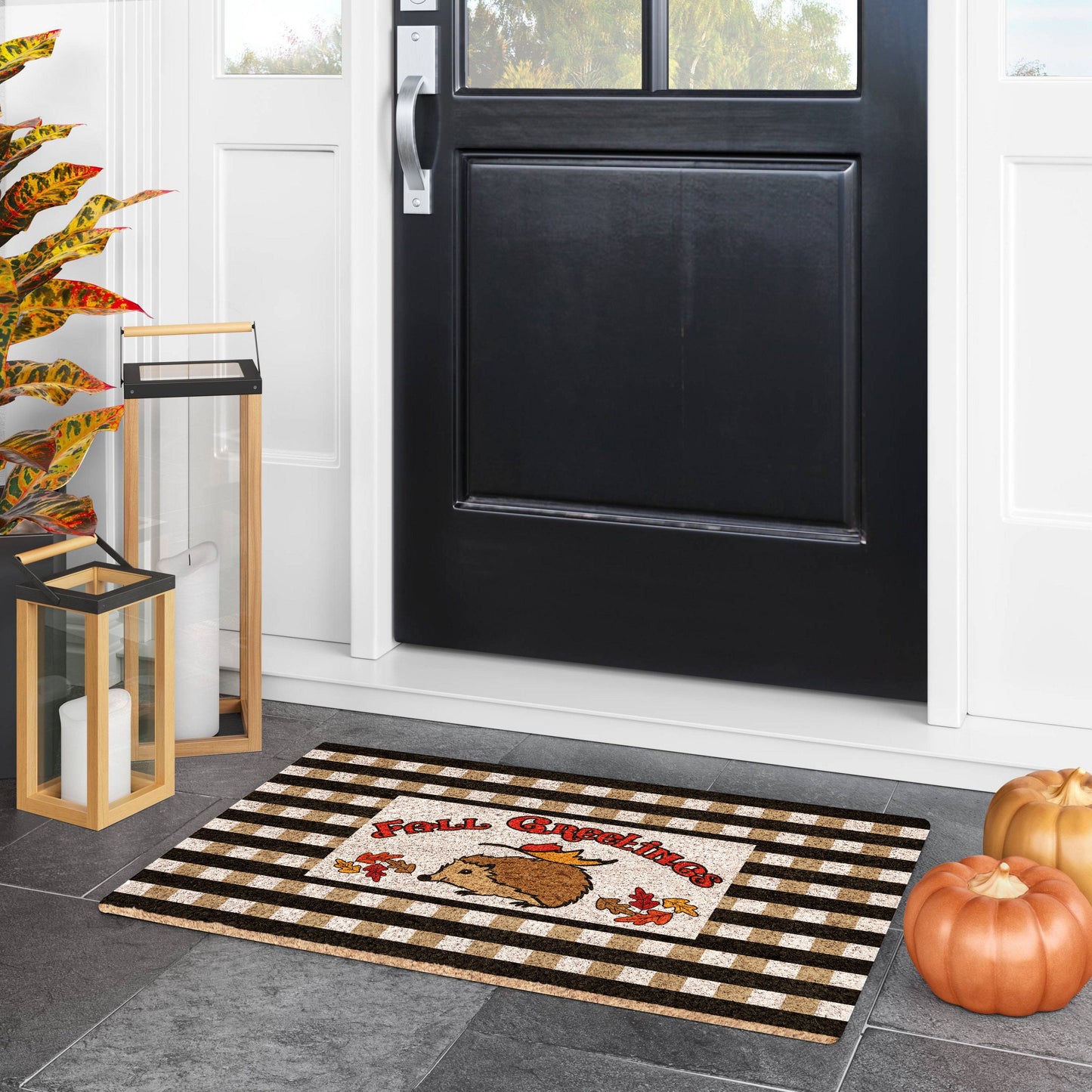 Fall Greetings, Coir Door Mat, Welcome Mat, Front Door Mat, Outdoor Mats, Funny Doormat, Fall Greetings Welcome Mats, Coir Mats