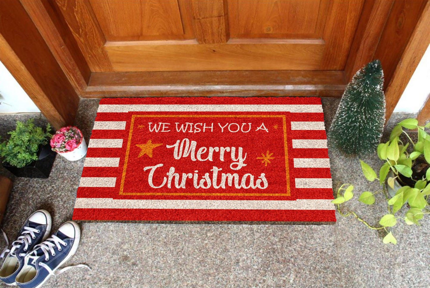 Christmas Door Mat, Merry Christmas, Christmas Snow Coir Door Mat, Front Door Mat, Outdoor Mats, Funny Doormat, Christmas Mats, Coir Mats