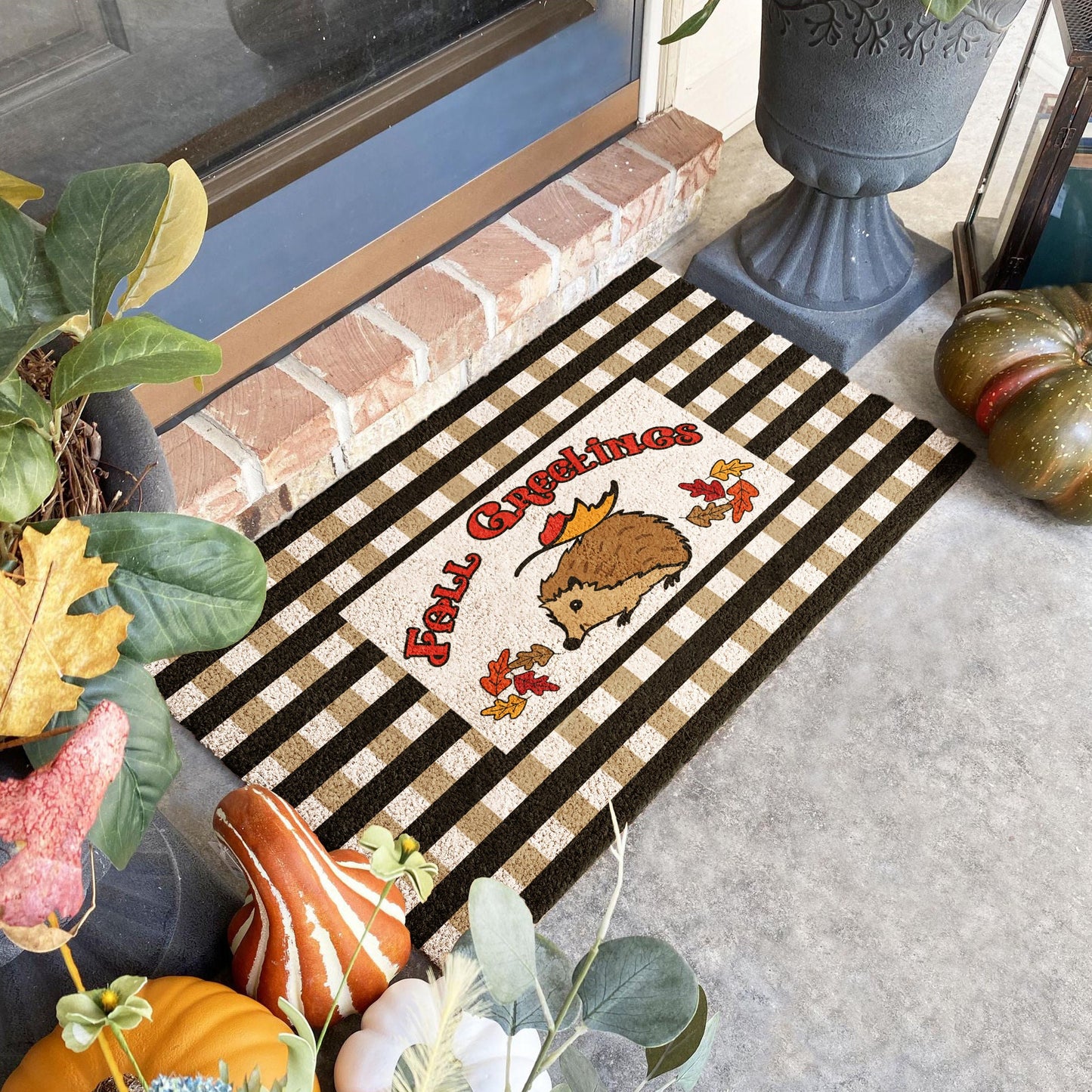 Fall Greetings, Coir Door Mat, Welcome Mat, Front Door Mat, Outdoor Mats, Funny Doormat, Fall Greetings Welcome Mats, Coir Mats