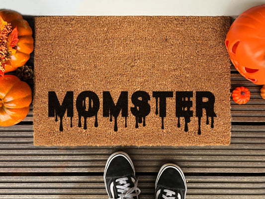 Halloween Momster Funny Doormat, Coir Door Mat, Welcome Witches Mat, Front Door Mat, Outdoor Mats, Funny Doormat, Fall Welcome Coir Mats