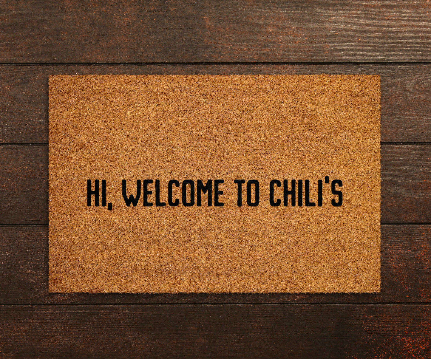 Hi Welcome to Chili's Doormat, Hi Welcome to Chili's Door Mats, Chili's Mat, Home Doormats, Funny Doormat, Hi Funny Mat, Hi Welcome Doormat