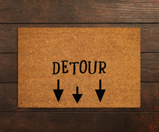 Funny Detour Doormat, Detour Door Mat, Detour Doormats, Welcome Mat, Funny Detour Doormat, Welcome Detour Mats