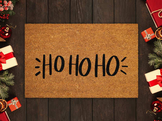 Christmas Ho Ho Ho Doormat, Merry Christmas Coir Door Mat, Front Door Mat, Outdoor Mats, Funny Doormat, Welcome Mats, Christmas Coir Mats
