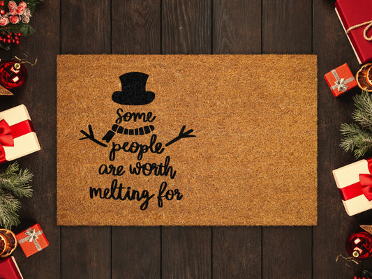 Christmas Snowmen Doormat, Merry Christmas Coir Door Mat, Front Door Mat, Outdoor Mats, Funny Doormat, Welcome Mats, Christmas Coir Mats