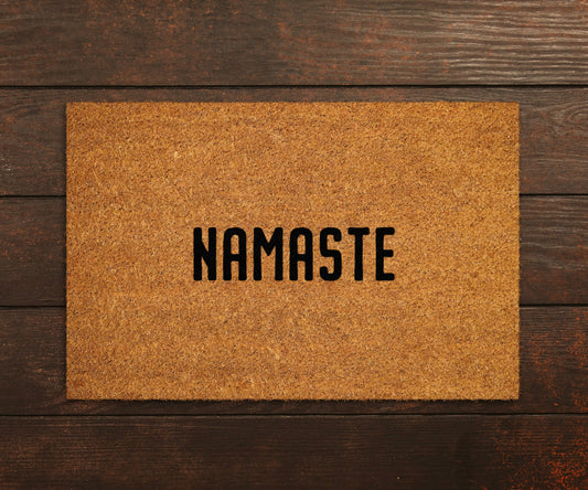 Welcome Doormats, Namaste Welcome Home Coir Doormat, Funny Home Coir Mats, Welcome Nameste Office Doormats