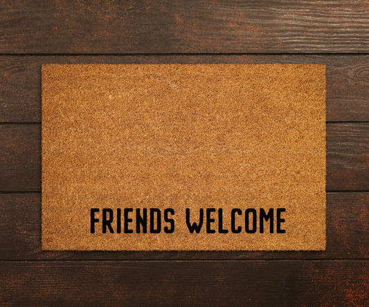 Friends Welcome Doormat, Friends Welcome Door Mat, Friends Welcome Doormats, Friends Welcome Mat, Funny Doormat, Welcome Mats