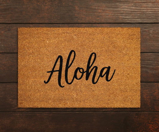 Aloha Doormat, Aloha Welcome Doormats, Aloha Doormats, Aloha Mats, Welcome Aloha Funny Door Mats