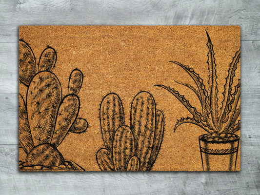 Cactus Doormat, Welcome Doormats, Cactus Doormats, Cactus Coir Mats, Welcome Funny Door Mats