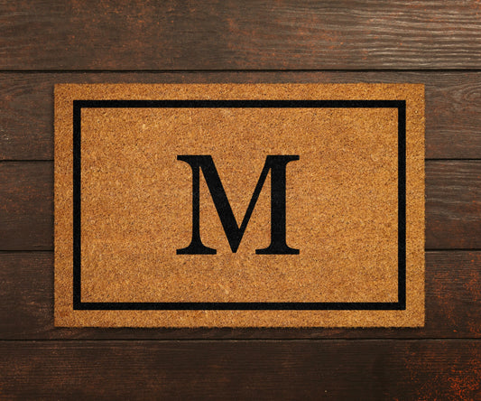 Custom Initial Doormat, Custom Family Doormat, Custom Last Name Initial Doormat, Personalized Initial Door Mat, Initial Doormat, Custom Mat