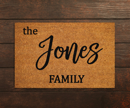 Family Name Doormat, Customized Door Mat, Personalized Doormat Family Name Mats, Welcome Home Family Name, Customized Mat, Housewarming Gift