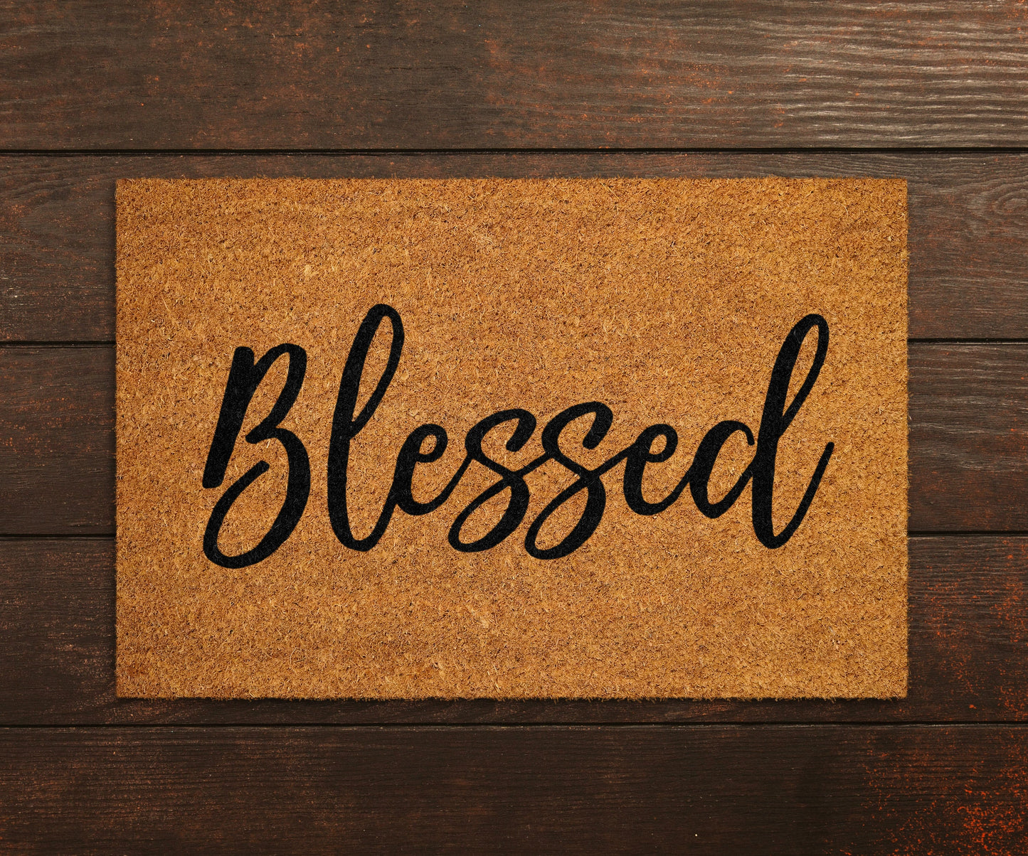 Blessed Doormat, Blessed Welcome Doormat, Blessed Doormat Gift, Religious Doormat, Religious Doormat Gifts, Blessed Home Coir Doormat