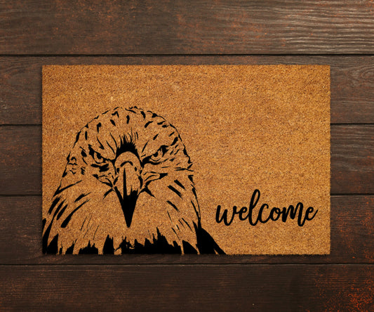 Welcome Eagle Doormats, Eagle Doormat, Eagle Welcome Doormat, Eagle Welcome Doormats, American Eagle Doormats, Housewarming Funny Doormats