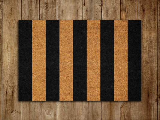 Cabana Door Mat, Vertical Stripes Door Mats, Funny Doormat, Welcome Outdoor Coir Mats Gift Doormat Housewarming Gift