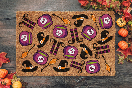 Halloween Witch Craft Stuff, Coir Door Mat, Welcome Mat, Front Door Mat, Outdoor Mats, Funny Doormat, Fall Welcome Mats, Coir Mats