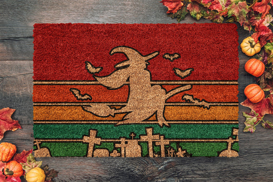 Halloween Witch, Coir Door Mat, Welcome Mat, Front Door Mat, Outdoor Mats, Funny Doormat, Fall Welcome Mats, Coir Mats