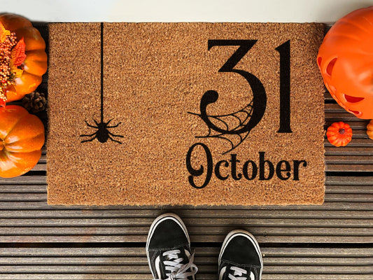 Halloween Doormat, October 31 , Door Mat, Welcome Mat, Front Door Mat, Out Door Mats , Funny Doormat, Fall Welcome Mats, Halloween Mats